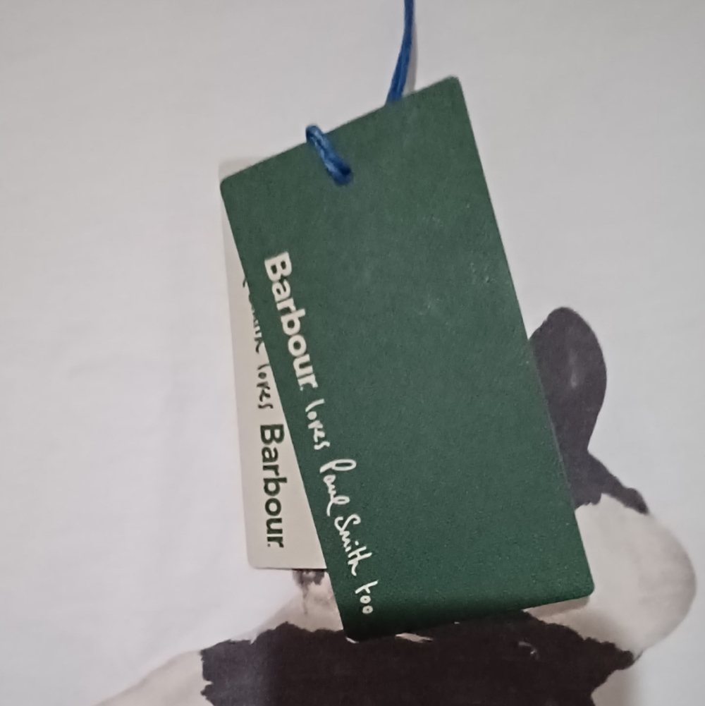 Barbour White T-Shirt with Cow Graphic - Picture 2 of 3